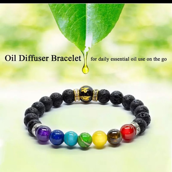 $3 Chakra natural stone bracelet new $3 WHEN BUNDLED WITH 3 OR MORE ITEMS - Picture 3 of 16
